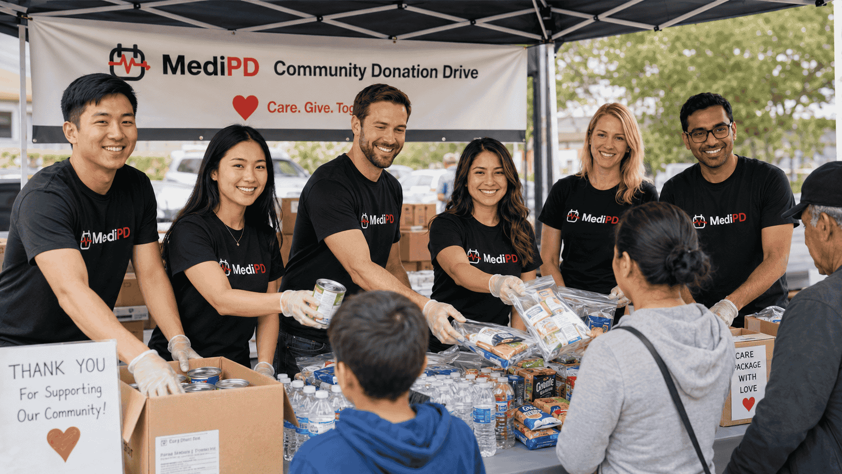 MediPD community donation drive