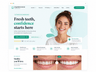 Dental clinic website client preview