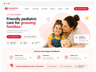 Pediatric clinic website client preview